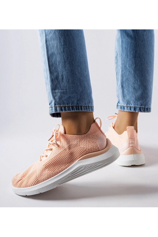 Sneakers Nelson arancioni e bianche