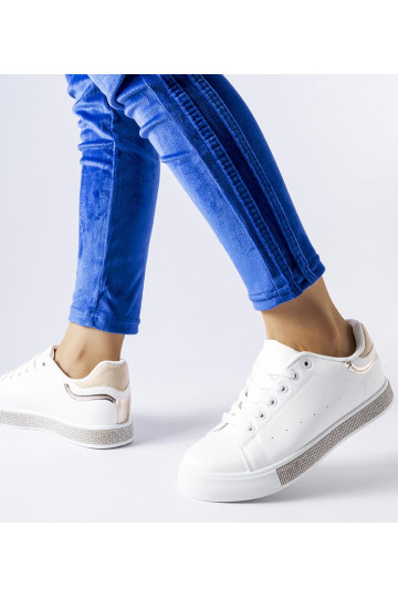 Sneakers bianche e beige...