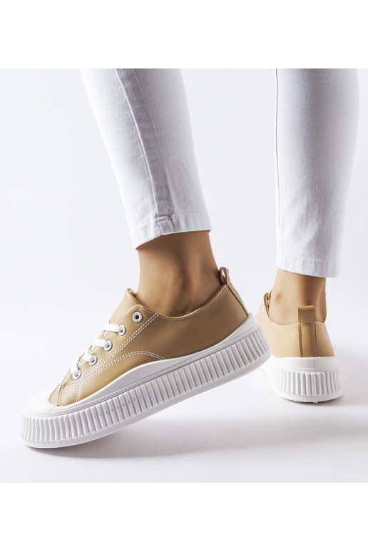 Sneakers con plateau Erbezzo beige