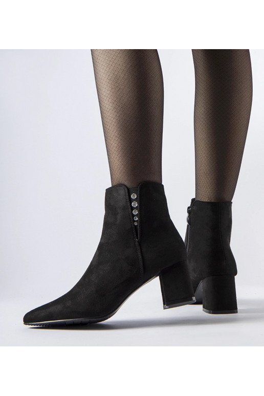 Stivaletti in eco-suede nero con...