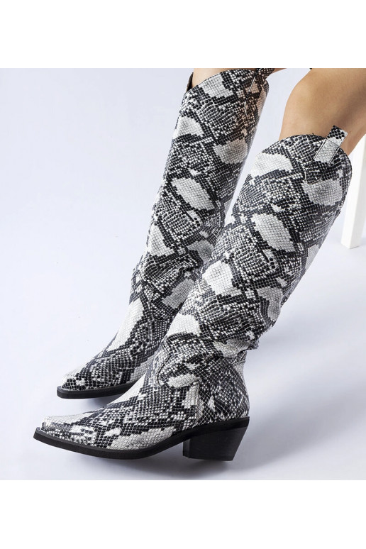 Stivali da cowboy Chapin con stampa... Stivali da cowboy Chapin con stampa...