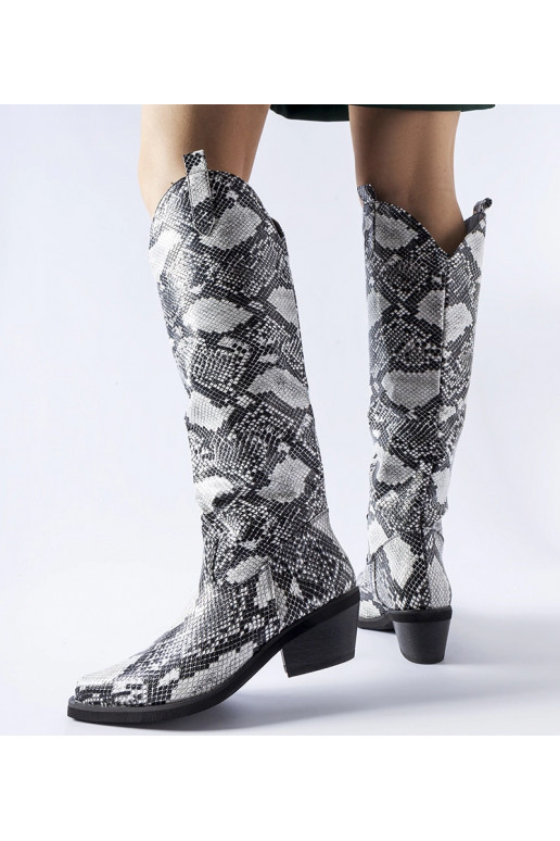 Stivali da cowboy Chapin con stampa... Stivali da cowboy Chapin con stampa...