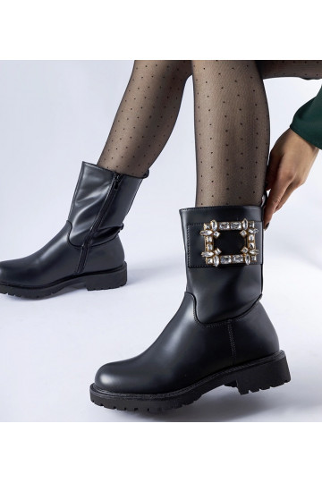 Stivaletti neri decorati... 2