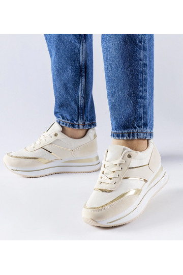Sneakers beige sulla...