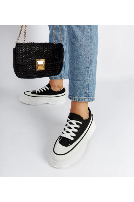 Sneakers con plateau Plesio nere