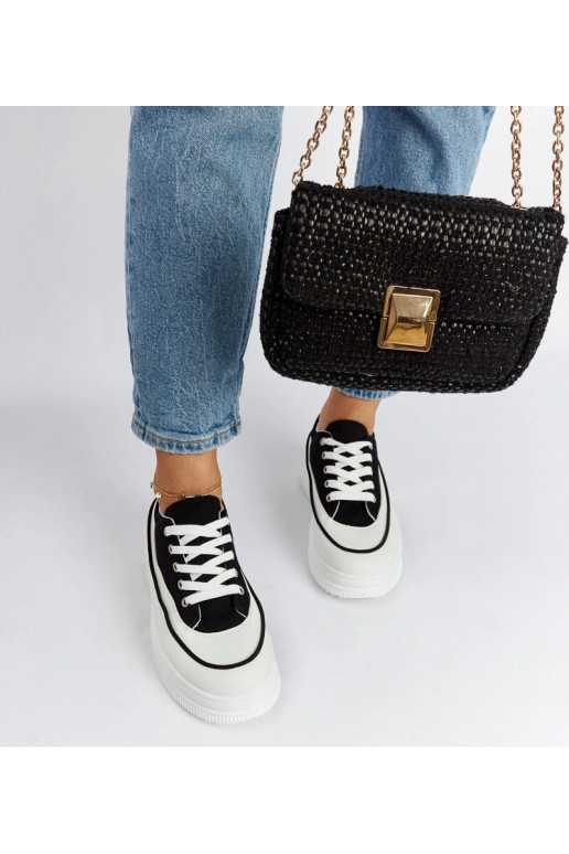 Sneakers con plateau Plesio nere