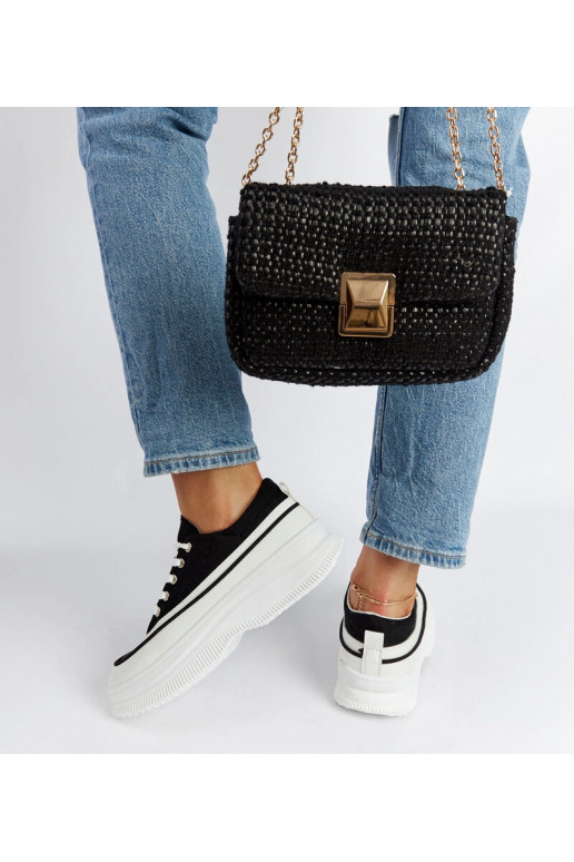 Sneakers con plateau Plesio nere
