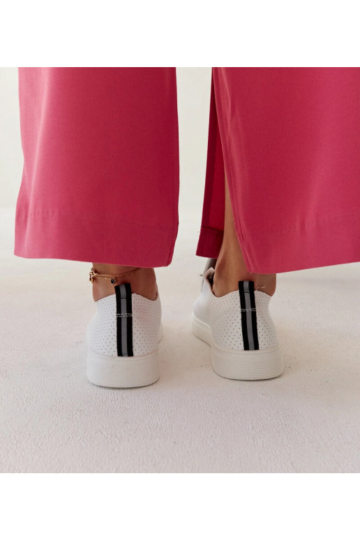 Sneakers in ecopelle bianca Sandrine