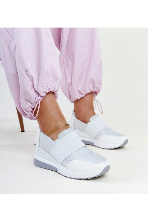 Sneakers con zeppa bianche Kallay