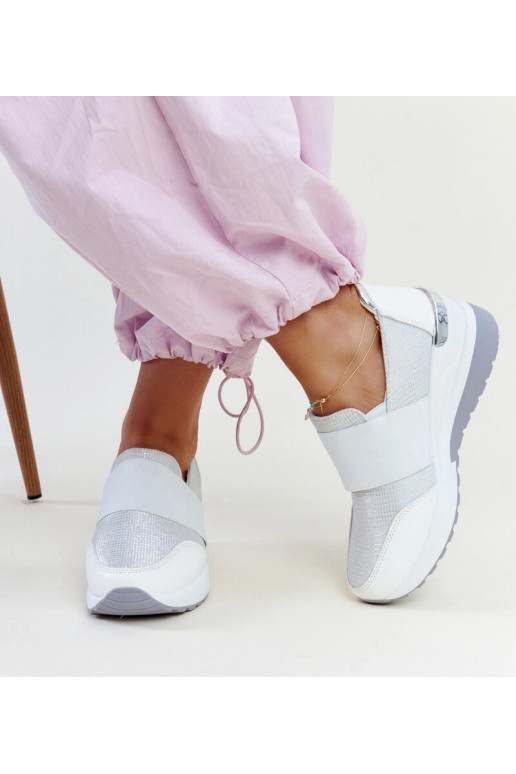 Sneakers con zeppa bianche Kallay