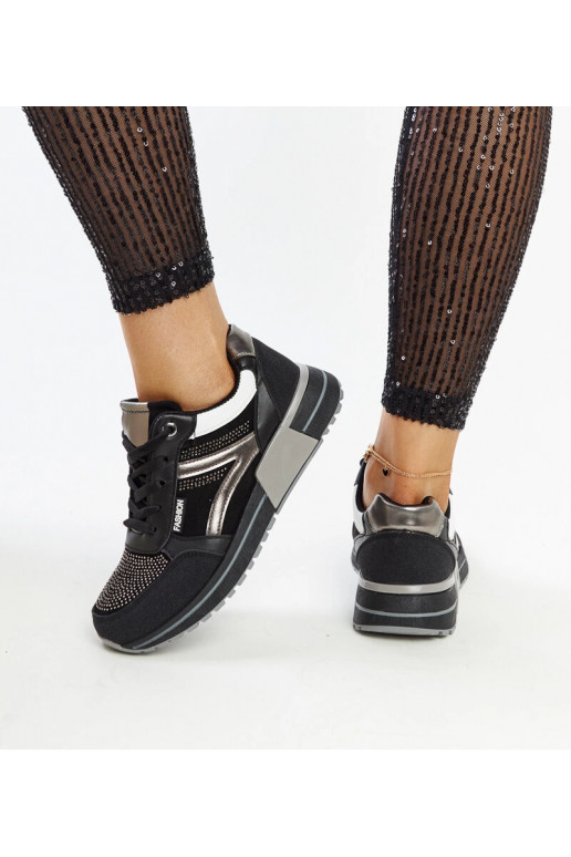 Sneakers nere con plateau e zirconi...
