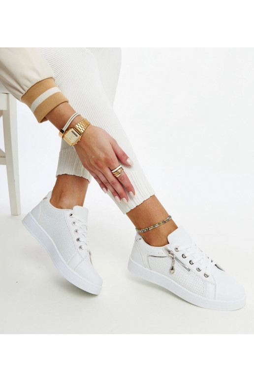 Scarpe sportive bianche traforate Chiusi