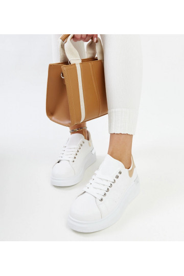Scarpe sportive bianche con...