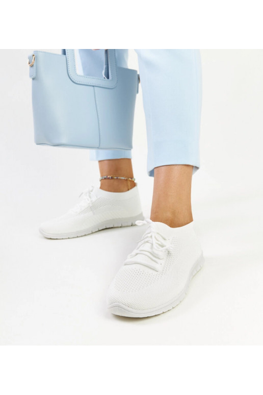 Sneakers Zahira in tessuto bianco