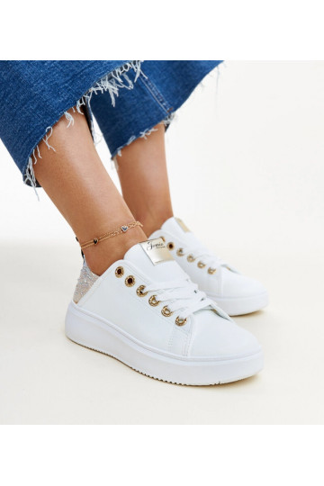 Sneakers bianche e beige... 2