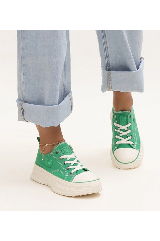 Sneakers verdi con suola spessa Big...