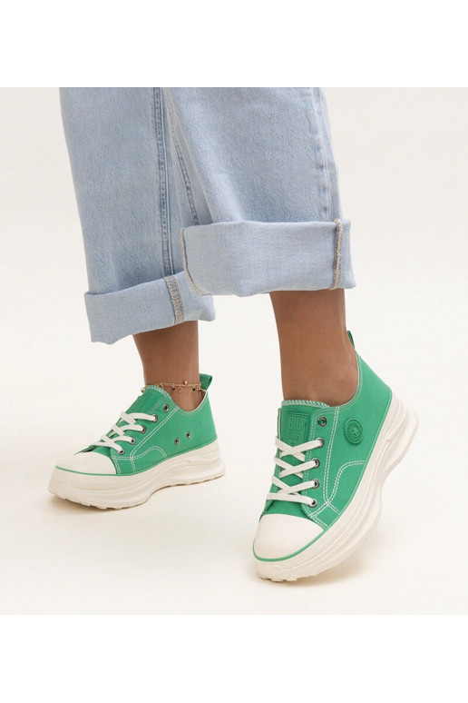 Sneakers verdi con suola spessa Big...