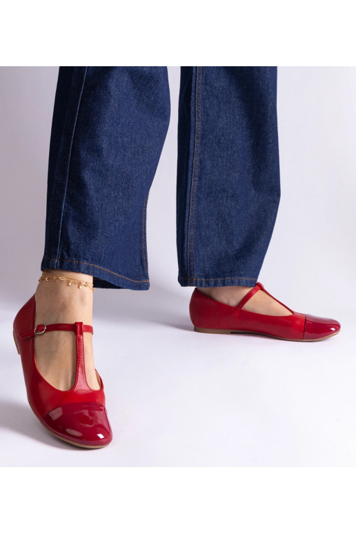 Ballerine Gloriana in vernice rossa...
