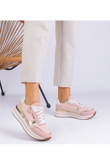 Sneakers sportive rosa su... 2