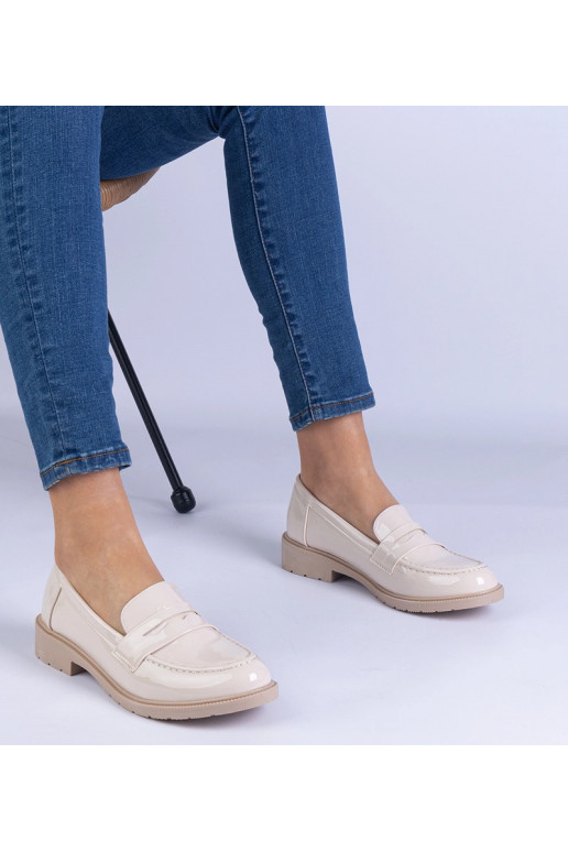 Scarpe da donna in vernice beige Eledia