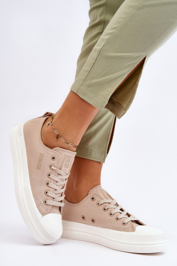 Scarpe basse con lacci Big Star LL274969 color sabbia