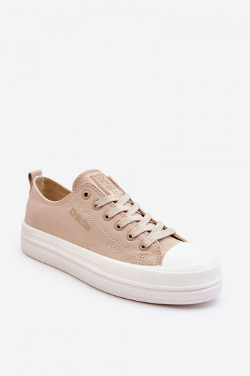 Scarpe basse con lacci Big Star LL274969 color sabbia 2