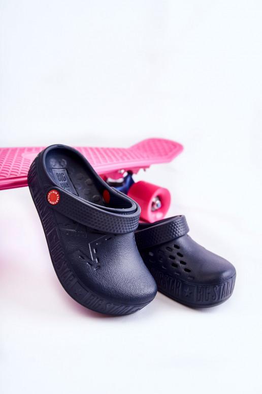 Infantile Pantofole leggere Crocs Big Star II375002 blu scuro