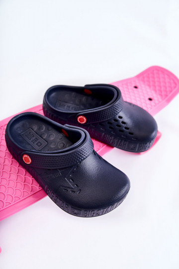 Infantile Pantofole leggere Crocs Big Star II375002 blu scuro 2