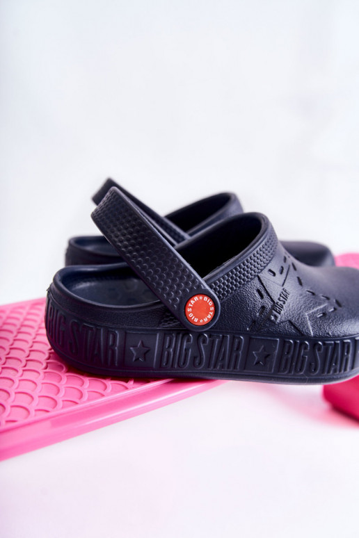 Infantile Pantofole leggere Crocs Big Star II375002 blu scuro