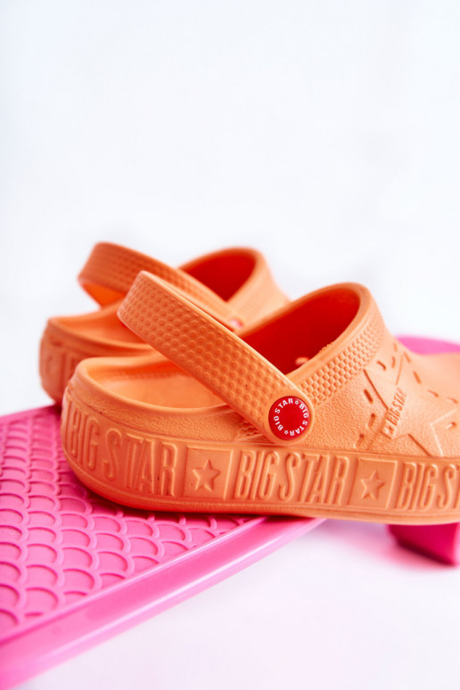 Infantile Pantofole leggere Crocs Big Star II375008 colore arancione