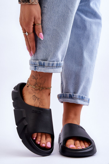  Ciabatte da donna con schiuma Big Star LL274594 colore nero