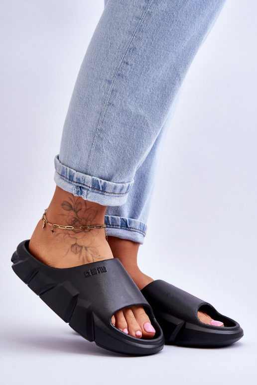  Ciabatte da donna con schiuma Big Star LL274594 colore nero