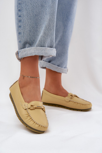 S.Barski LR51-547 mocassini in pelle con ornamenti gialli 2