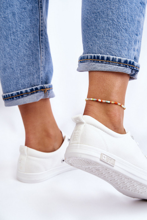 Femminile Senza intoppi scarpe da ginnastica con suola piatta Big Star LL274058 Colore bianco