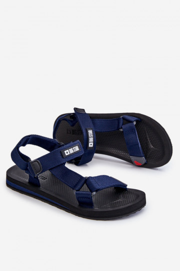 Deveschio sandali con chiusure adesive Big Star DD174718 blu scuro 2