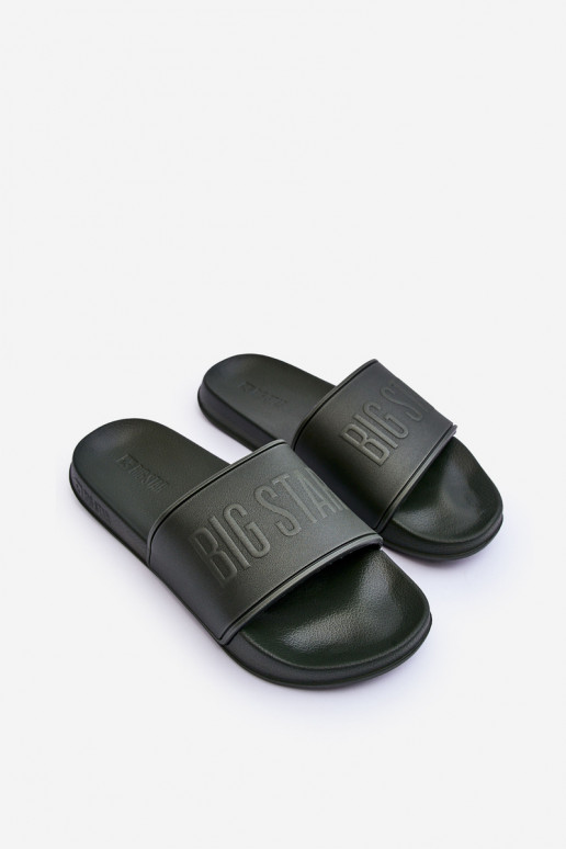 Pantofole in schiuma leggera Deveschio Big Star MM174324 colore kaki