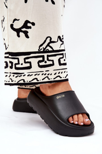 Pantofole leggere Pantofole da donna con una piattaforma Big Star RR274A567 colore nero 2