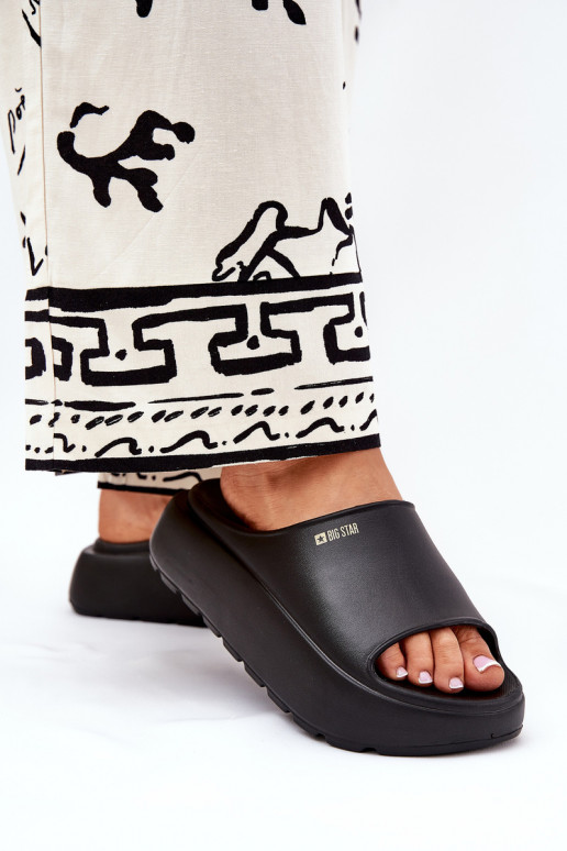 Pantofole leggere Pantofole da donna con una piattaforma Big Star RR274A567 colore nero