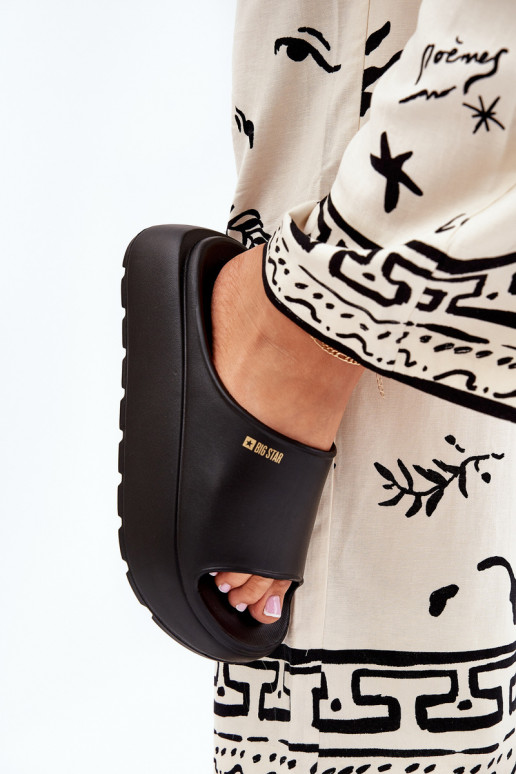 Pantofole leggere Pantofole da donna con una piattaforma Big Star RR274A567 colore nero