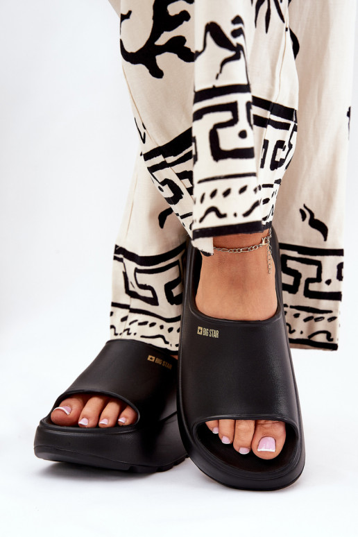 Pantofole leggere Pantofole da donna con una piattaforma Big Star RR274A567 colore nero