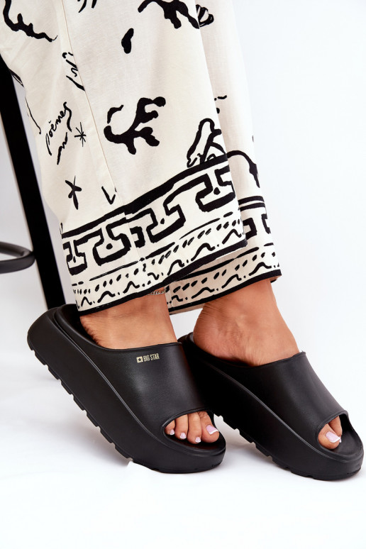 Pantofole leggere Pantofole da donna con una piattaforma Big Star RR274A567 colore nero