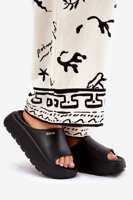 Pantofole leggere Pantofole da donna con una piattaforma Big Star RR274A567 colore nero