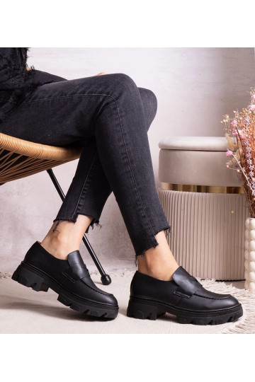 Scarpe stringate nere in eco pelle Kirna 2