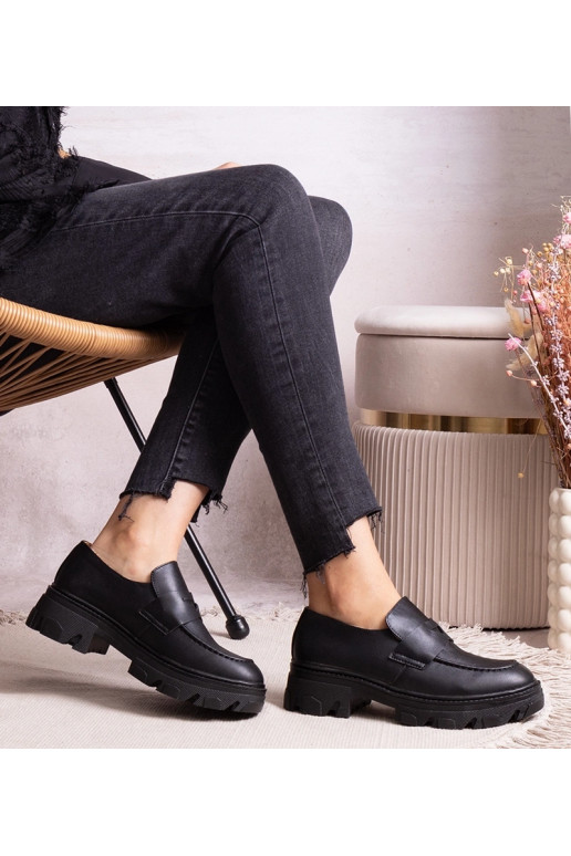 Scarpe stringate nere in eco pelle Kirna