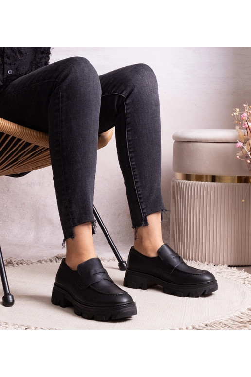 Scarpe stringate nere in eco pelle Kirna