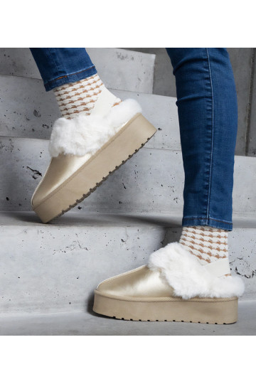 Pantofole dorate con...