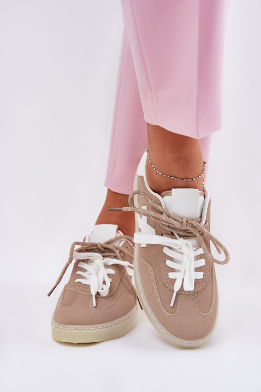 Basso scarpe da ginnastica Femminile beige Zelevelis