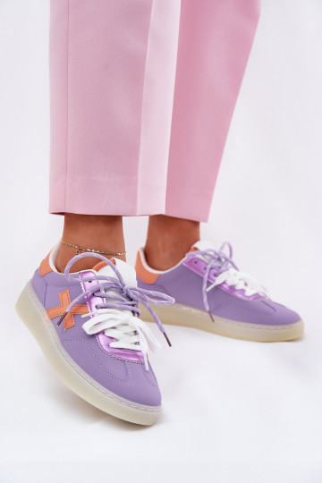 Basso scarpe da ginnastica Femminile Colore viola Zelevelis 2