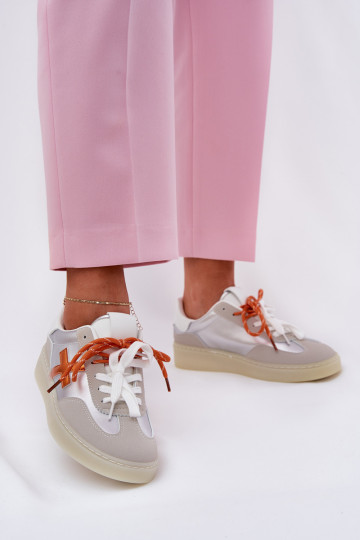 Basso scarpe da ginnastica Femminile color argento Zelevelis