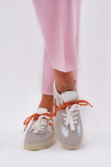 Basso scarpe da ginnastica Femminile color argento Zelevelis 2